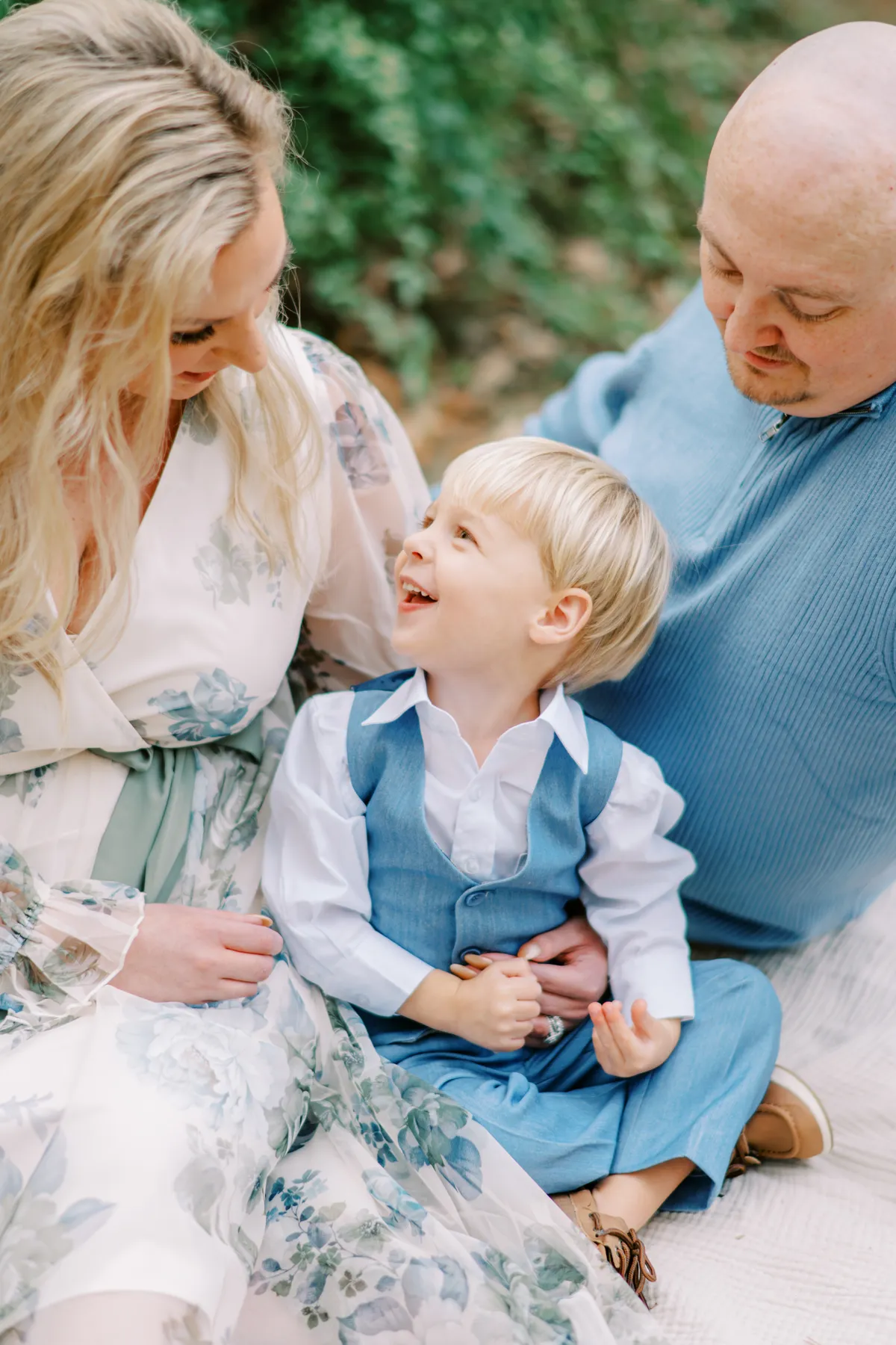 Image of a loving family, Wife, Husband, and Son